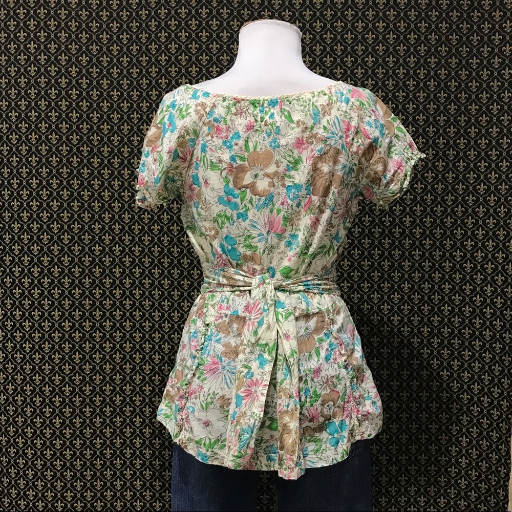 Anthro "Watercolor Tieback" by Viola - Picture 2 of 8