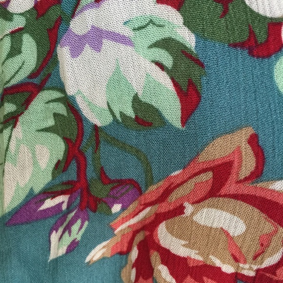 SOLD OUT Boho Jade Floral Print Trapeze Dress - Picture 2 of 2