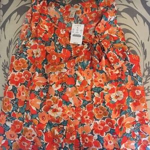 Floral JCrew Top