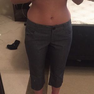 Gray Capri Slacks