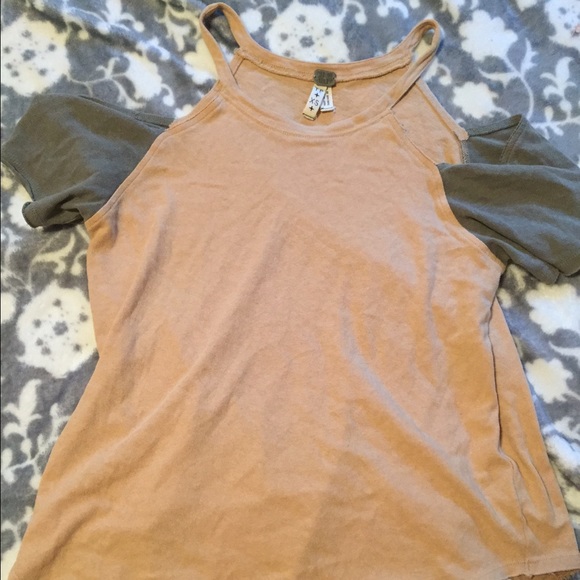 Free people no shoulder tee - Picture 1 of 3