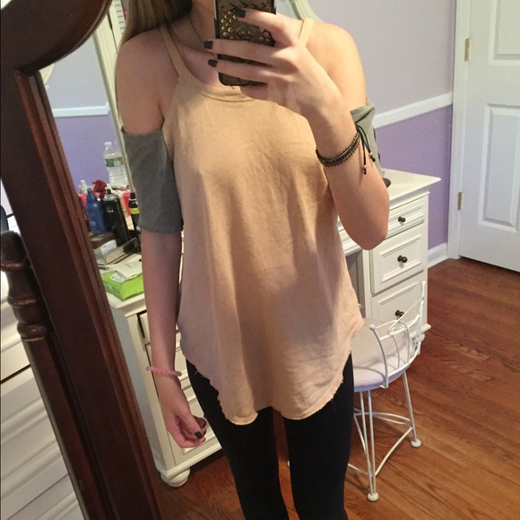 Free people no shoulder tee - Picture 3 of 3