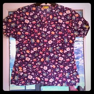 Night Owl scrub top