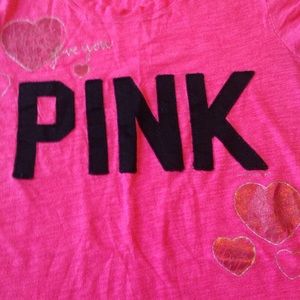 Victoria's Secret size small PINK t-shirt