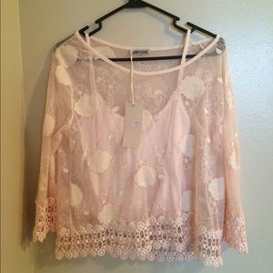 Italian lace top and camisole top