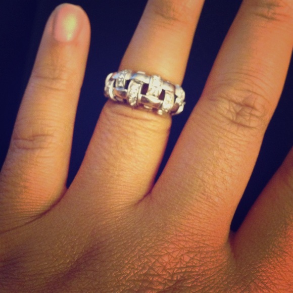 White gold and diamond ring from Tiffanys &Co.