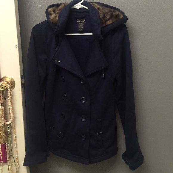 Navy peacoat