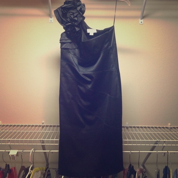 REDUCED Jessica Simpson Black One Shoulder Dress