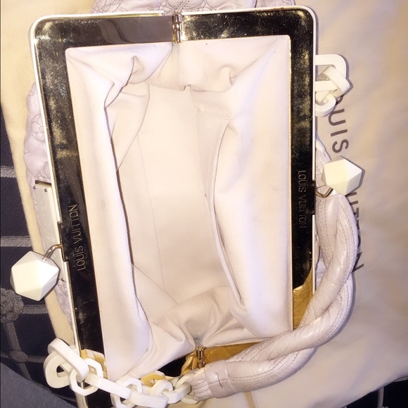 RARE! LOUIS VUITTON CIRRUS OLYMPE QUILTED LAMB VGU - Picture 4 of 4