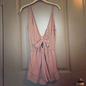 SOLD Pink patterned romper