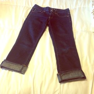 Dark wash denim