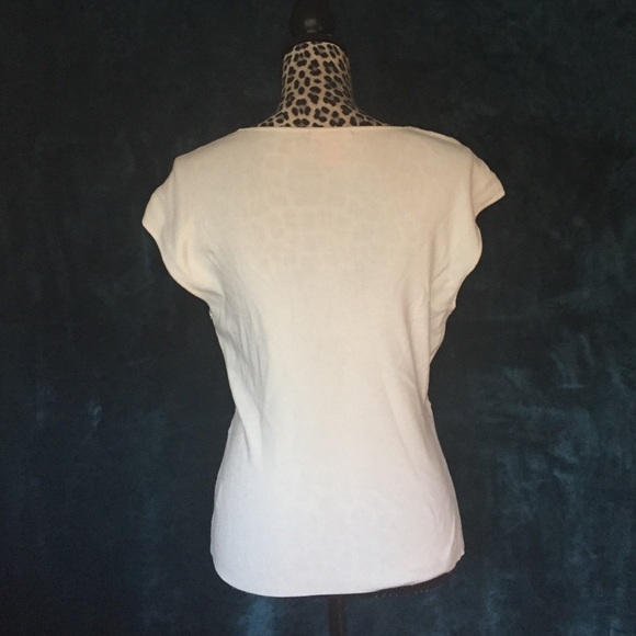 White A|Line Sleeveless Sweater - Picture 2 of 4
