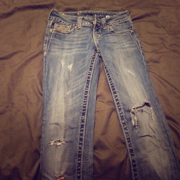 Distressed Miss Me jeans