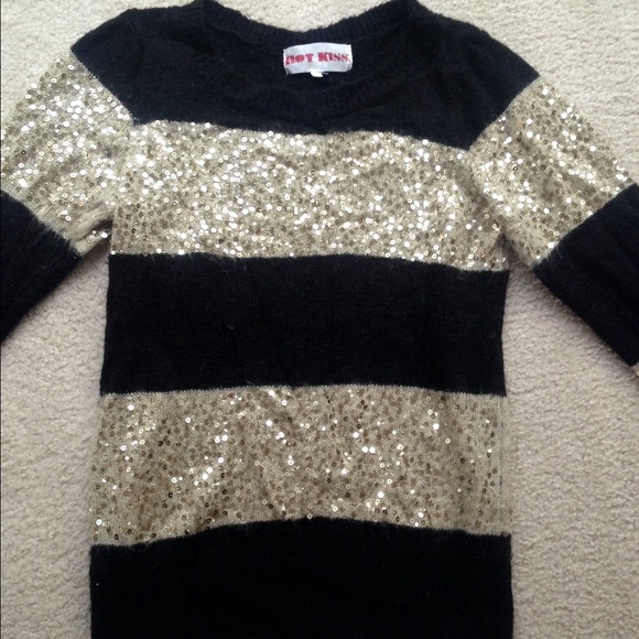 Black and Gold Holiday Sweater