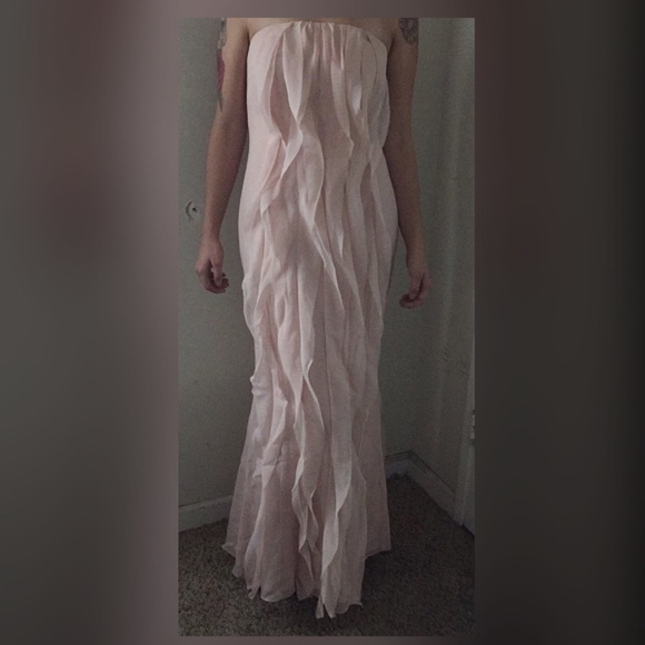 Vera Wang Dresses & Skirts - Vera wang size 0 pedal pink long dress. Like new!