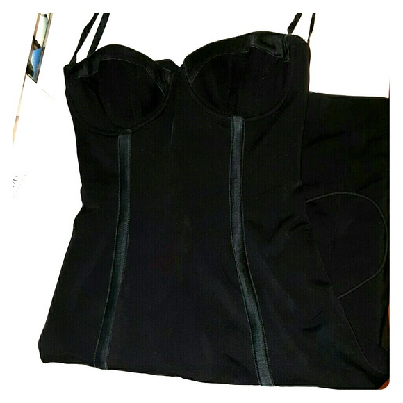 Bebe knee length black dress