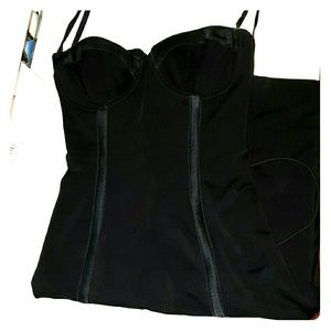 Bebe knee length black dress