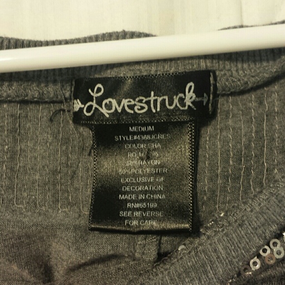 Gray and silver top - Picture 2 of 3