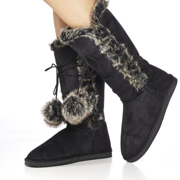 Justfab Montreux Fur-Lined Fuzzie Boots
