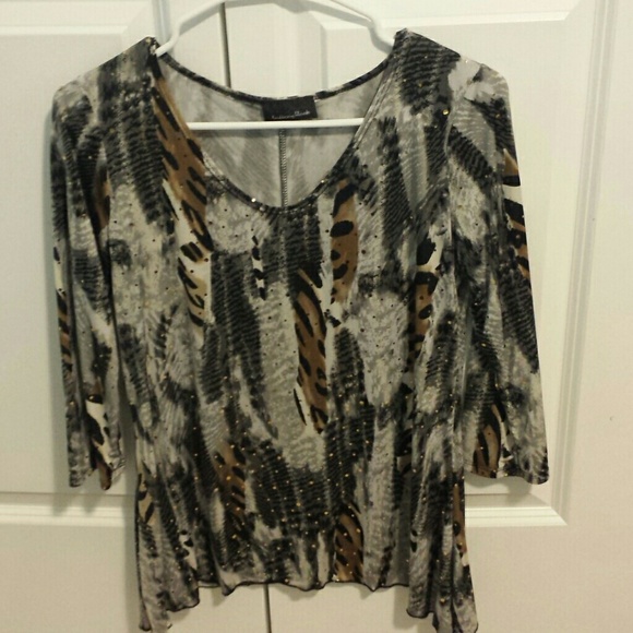 Animal print top