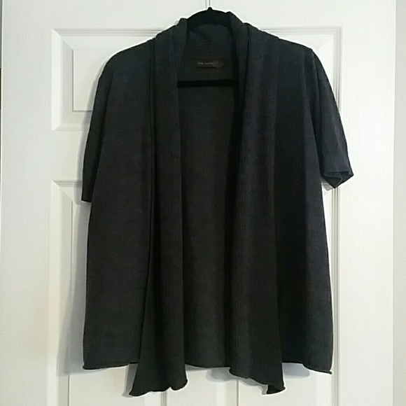 Short sleeve cardigan sweater