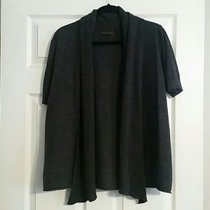 Short sleeve cardigan sweater