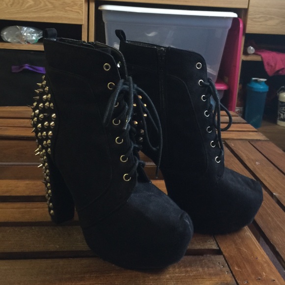 Spiked booties