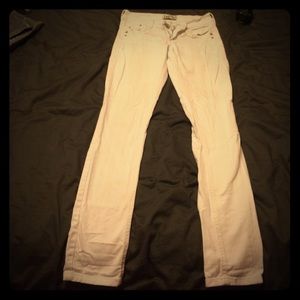 White LEI skinny jeans