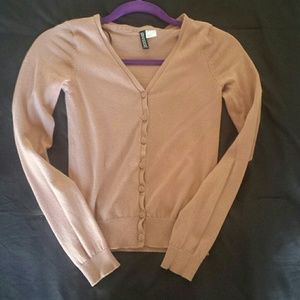 Tan cardigan