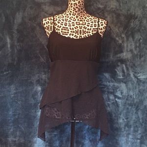 Black Long Flowy Tank