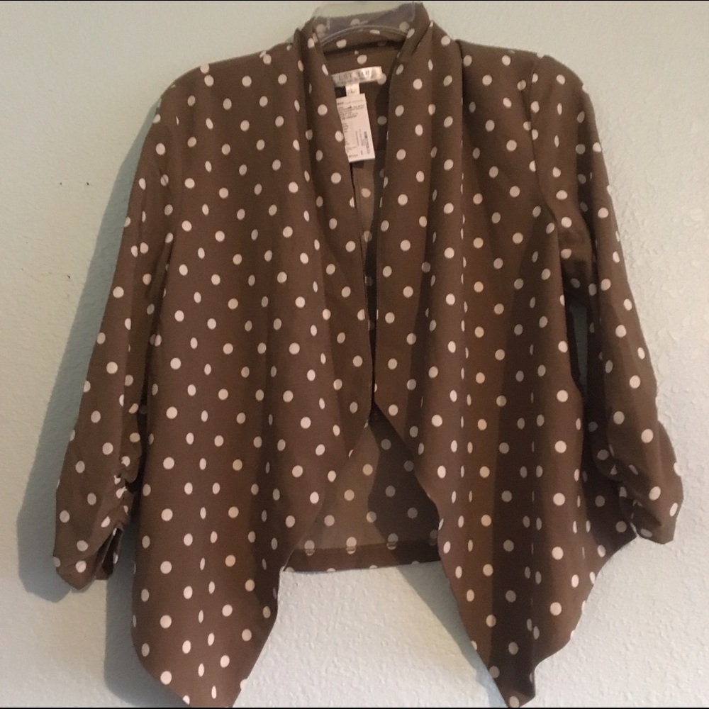 Polka dot blazer