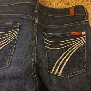 Sevenforallmankind dojo jeans size 29x33