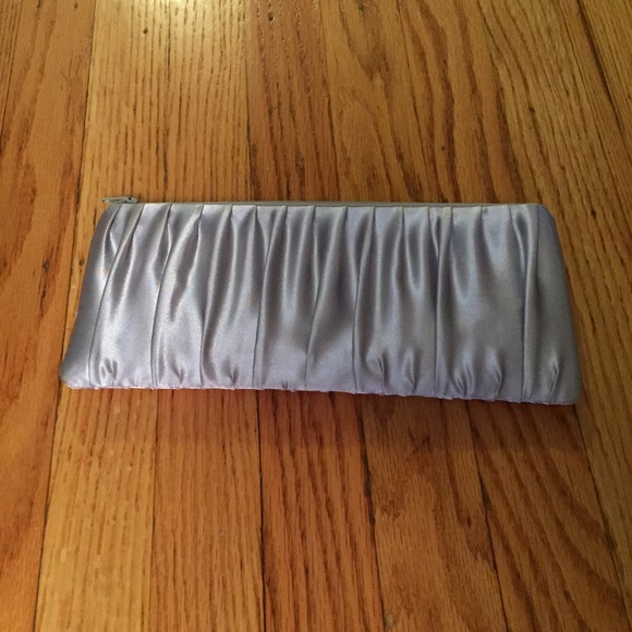 Women's silver clutch purse