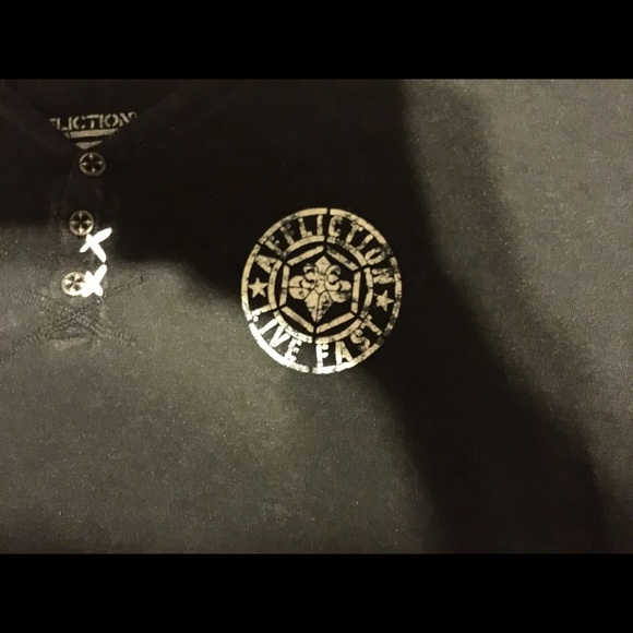 Affliction Black Long Sleeve Shirt