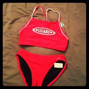 NWT Lifeguard Two Piece Swimsuit