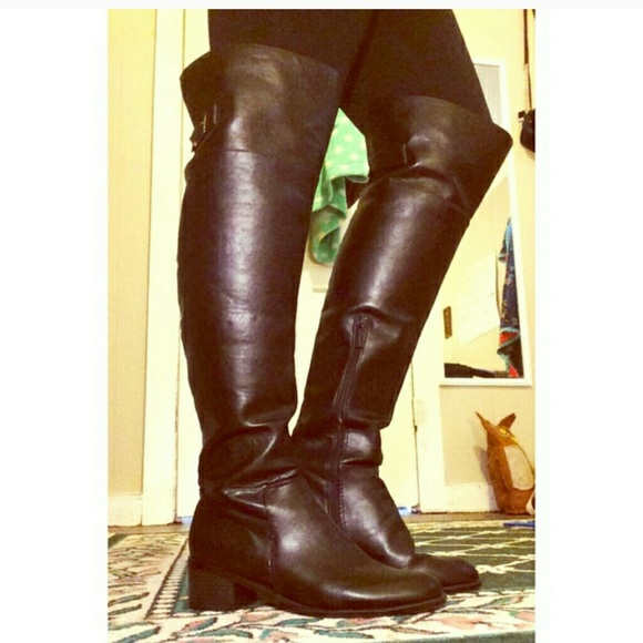 Tall black boots