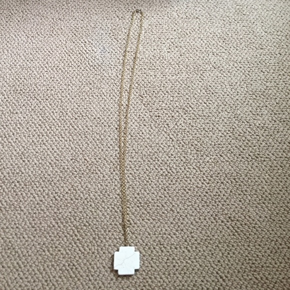 Dotted Tusk Long Cross Necklace!!!