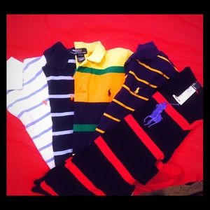 5 Boys Gently Worn Ralph Lauren Polo size 10-12