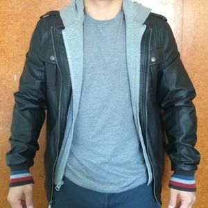 Black Leather FE Jacket