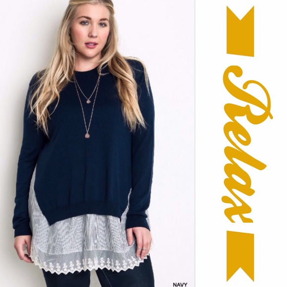 LACE BOTTOM "2-FER" TOPS! - Picture 2 of 3