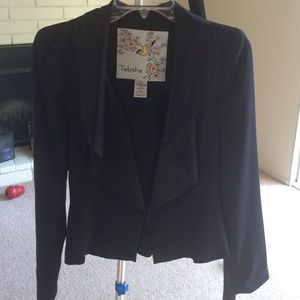 Used Anthropologie silk lapel blazer