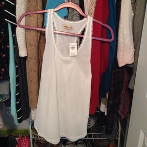 White hollister tank top