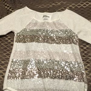 Express sequins sweater