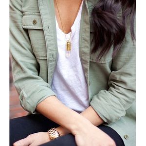 NWT J. Crew Olive Utility Shirt