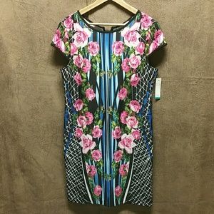 SANDRA DARREN KNEE LENGTH STRETCH DRESS