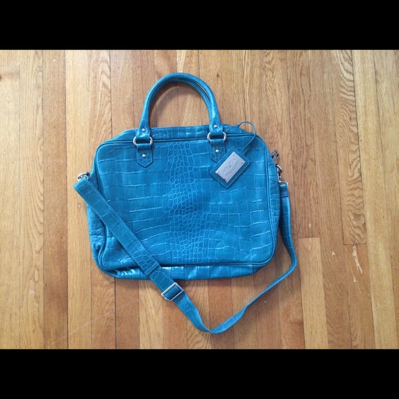 Never Used Teal Laptop Bag - Picture 1 of 4