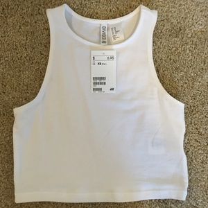 NWT White crop top
