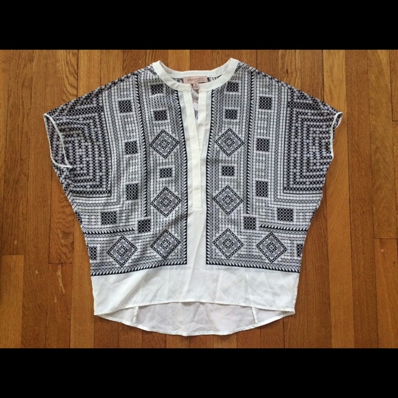 NWT Black and White Philosophy Top