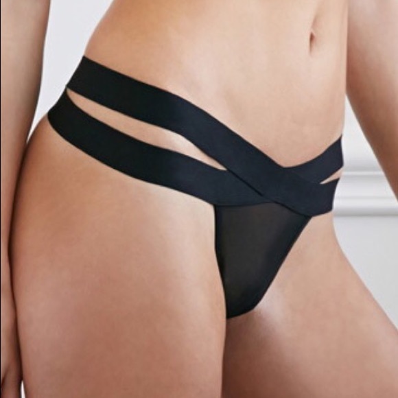 Black mesh thong NEW AND UNWORN WITH TAG