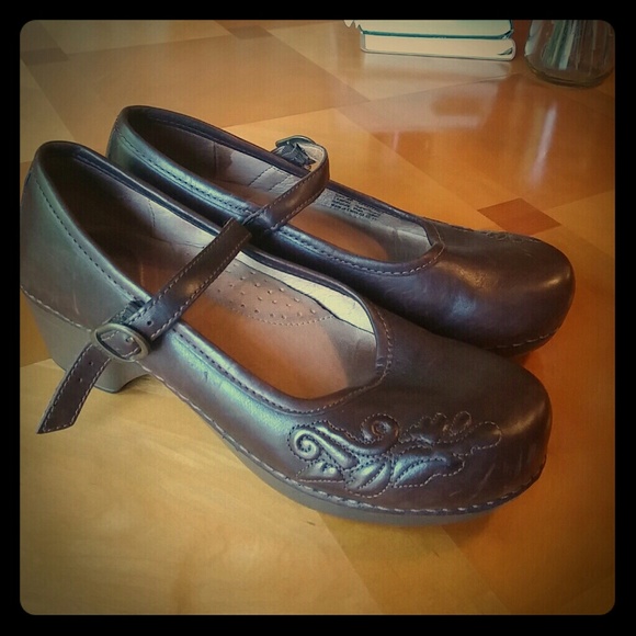 Dansko leather clogs